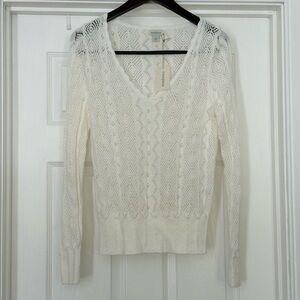 Sundance Women's V-Neck Sweater - Cream